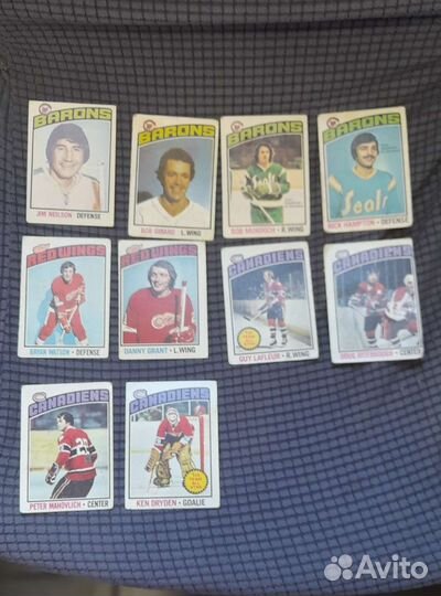 Коллекция хоккейных карточек нхл 1975-76 год