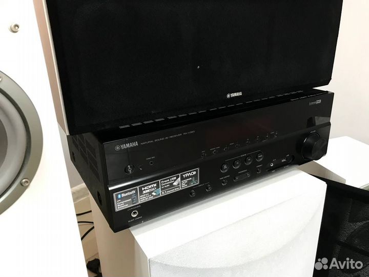 Акустическая система с ресивером yamaha 5.1 + саб