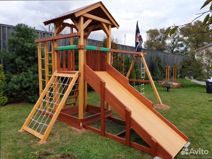 Детская игровая площадка Савушка 4 с гарантией