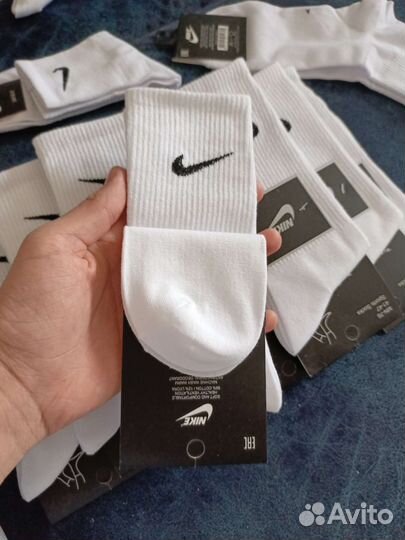 Носки nike белые (высокие)
