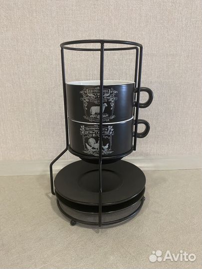 Набор чайный на металлической подставке лофт