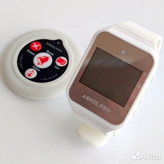 Беспроводная кнопка вызова официанта с часами