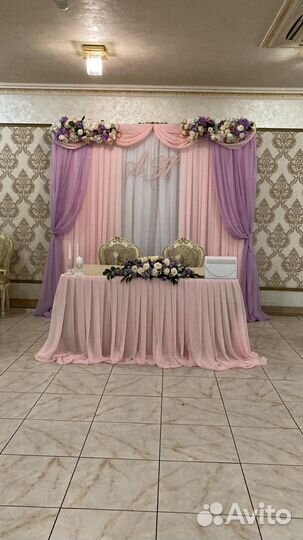 Оформление зала для свадьбы