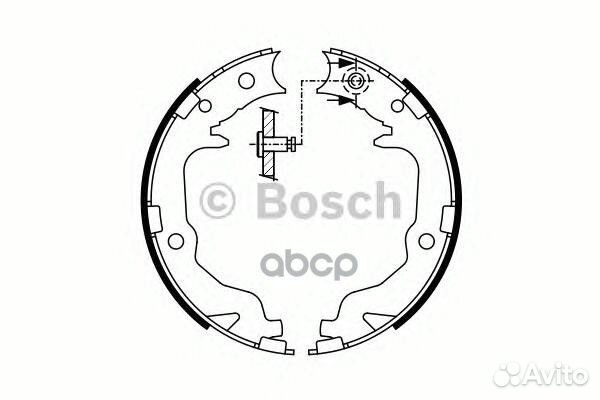 Колодки тормозные барабанные зад 09864877