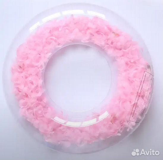 Надувной круг с перьями 80см