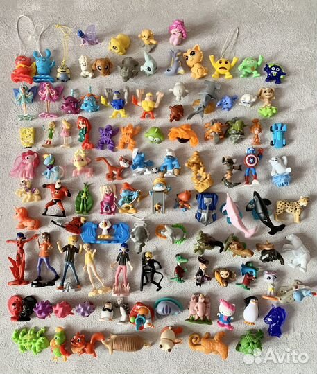 Игрушки из киндера коллекции пакетом