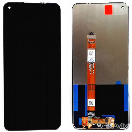 Дисплей с тачскрином для oppo A53 черный