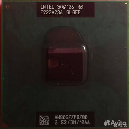 Intel Core2 Duo Processor P8700