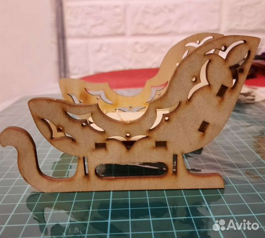 Санки деревянные