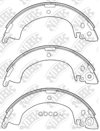 Колодки тормозные барабанные