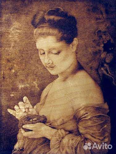 Картина в технике пирографии