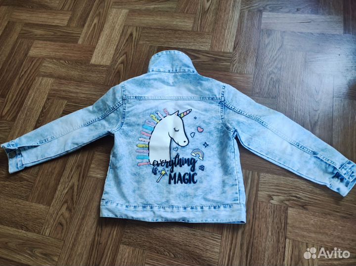 Джинсовая куртка для девочки 116