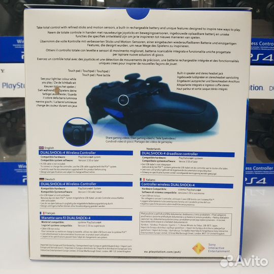 Геймпад PS4 Dualshock V2 Черный / новый