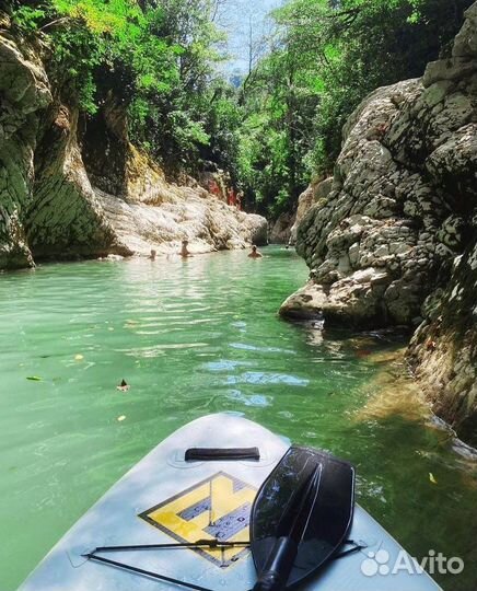 Тур на сапах по каньону в Сочи