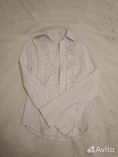 Белая рубашка школьная