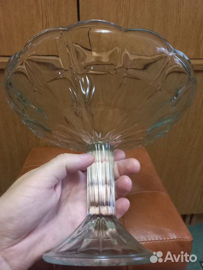 Ваза для фруктов на ножке СССР