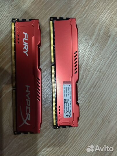 Оперативная память Kingston HyperX fury DDR3