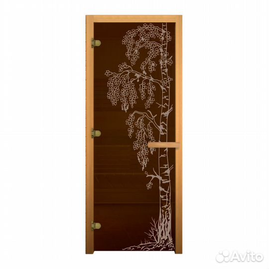 Дверь стекло Бронза 