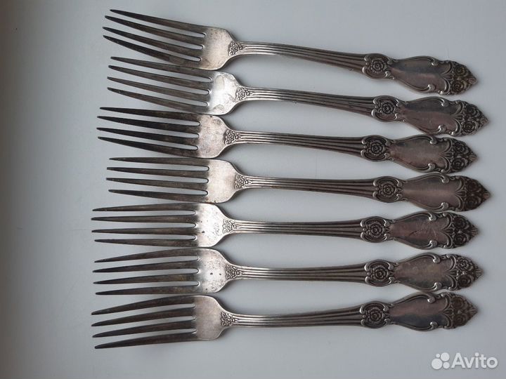 Столовые вилки мельхиор