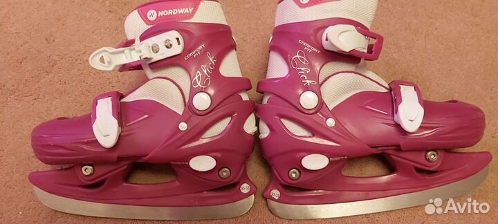 Коньки детские раздвижные р. 30-33