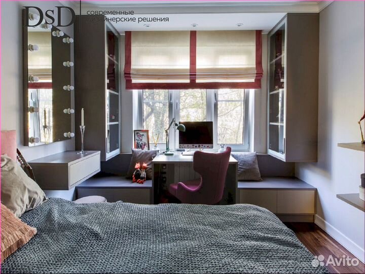 Двойные римские шторы фото в интерьере