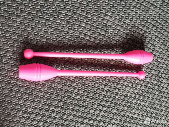 Булавы гимнастические, розовые