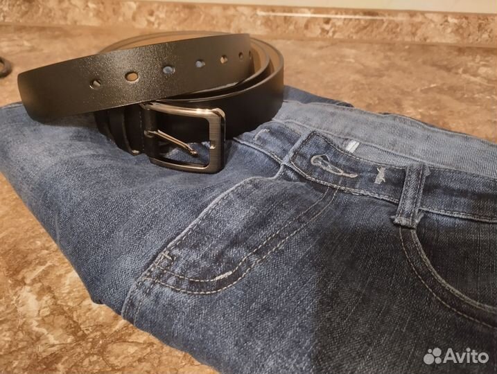 Мужской кожаный ремень