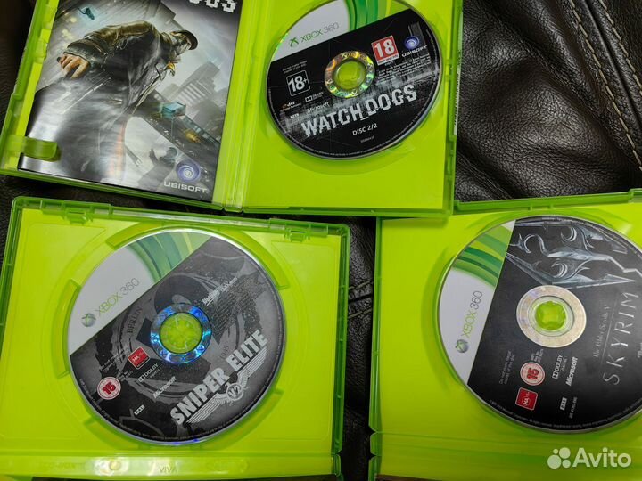 Коллекция дисков XBox 360 лицензия лот 15 шт