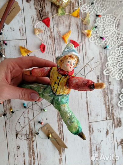 Ёлочные игрушки из ваты