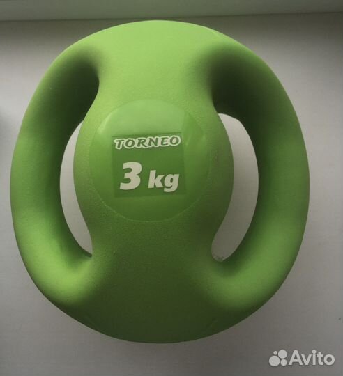 Гиря torneo 3 кг для фитнеса