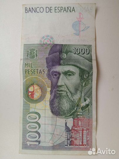 Испания 1000 песет 1992 года