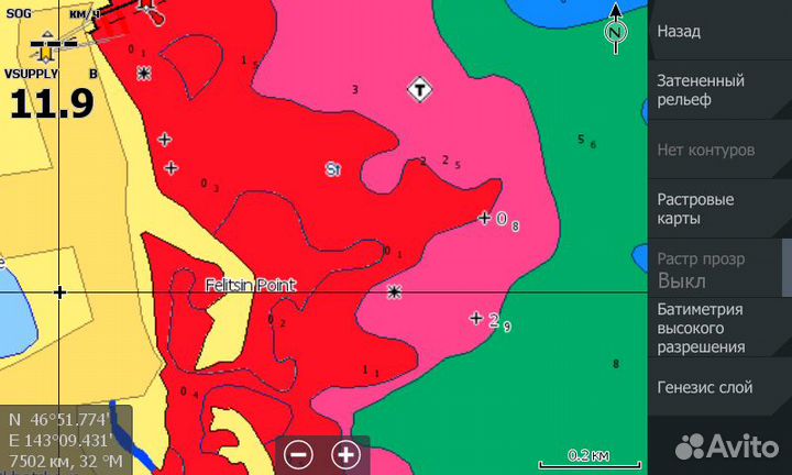 Карта глубин C-MAP RS-Y207 Дальний Восток