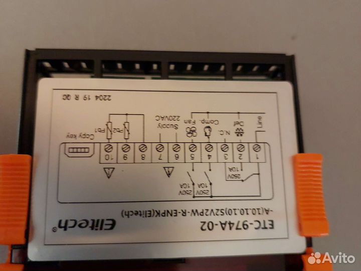 Блок Elitech ETC-974 (220B, 3 реле, 2 датчика NTC