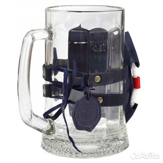 Подарочный Пивной бокал «За тех, кто в море», 0,5л