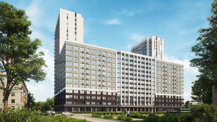 2-к. квартира, 68,5 м², 12/22 эт.