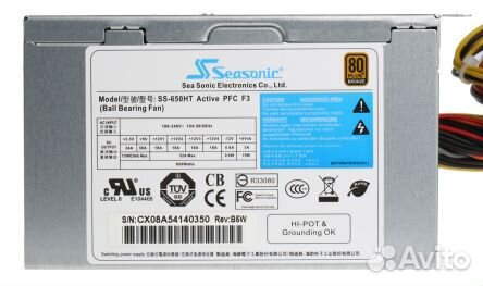 Блок питания Seasonic SS-650HT apfc F3