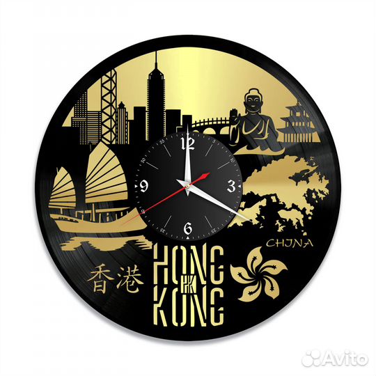 Гонконг, золото №1 часы из винила