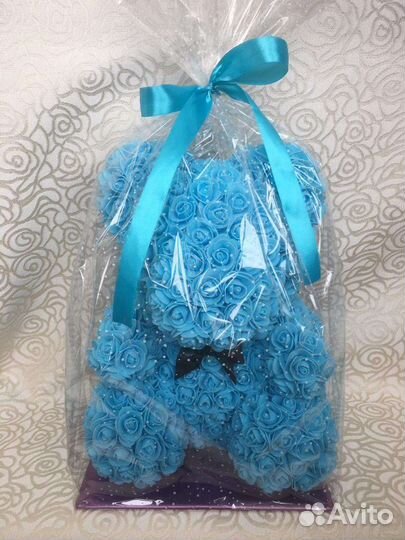 Мишка из роз 40 см