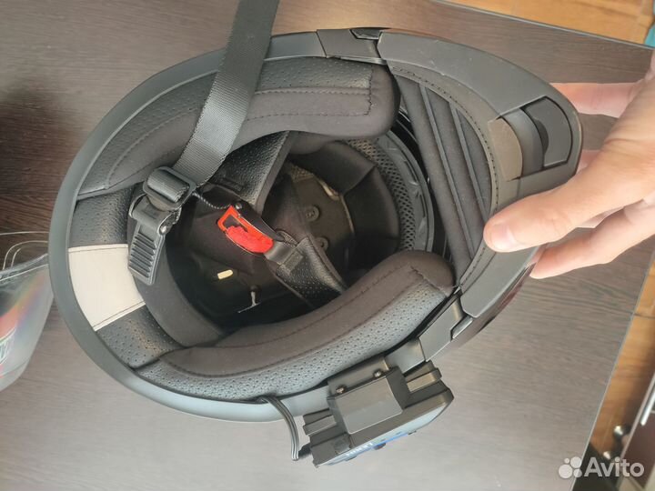 Мото шлем с переговорным устройством Soman