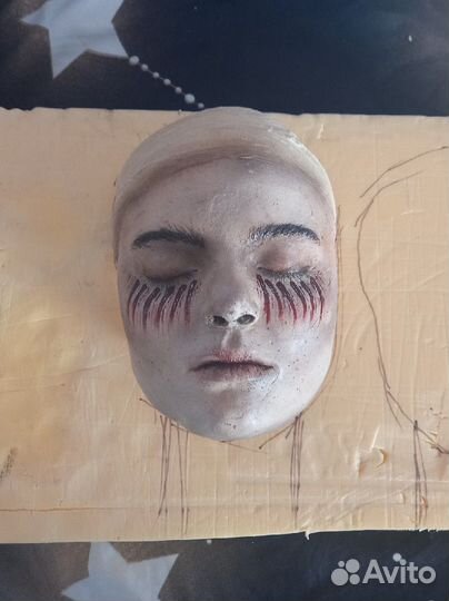 Слепок лица для бутафории и моделирования