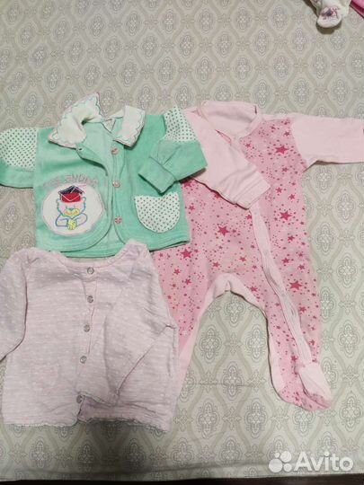 Одежда на девочку пакетом с 2-7 месяцев