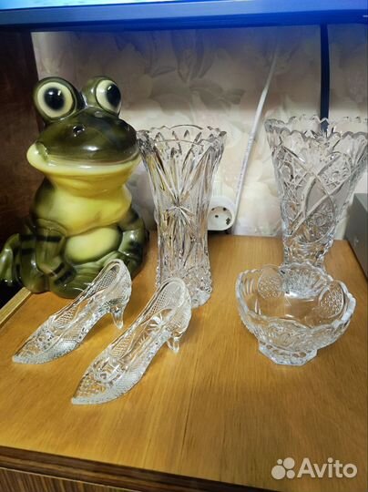 Ваза хрустальная