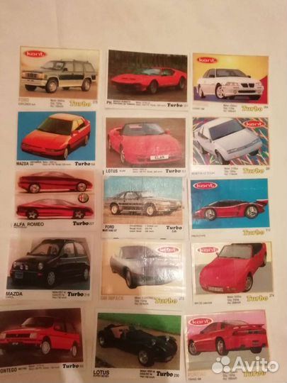 Вкладыши и обверткки от жвачек Турбо