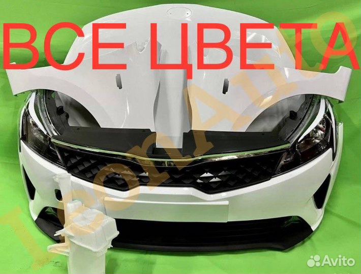 Ноускат бампер передний Kia Rio 2011-2024(19)