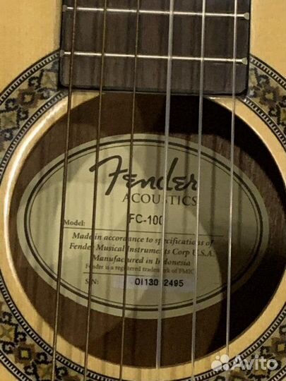 Классическая гитара Fender