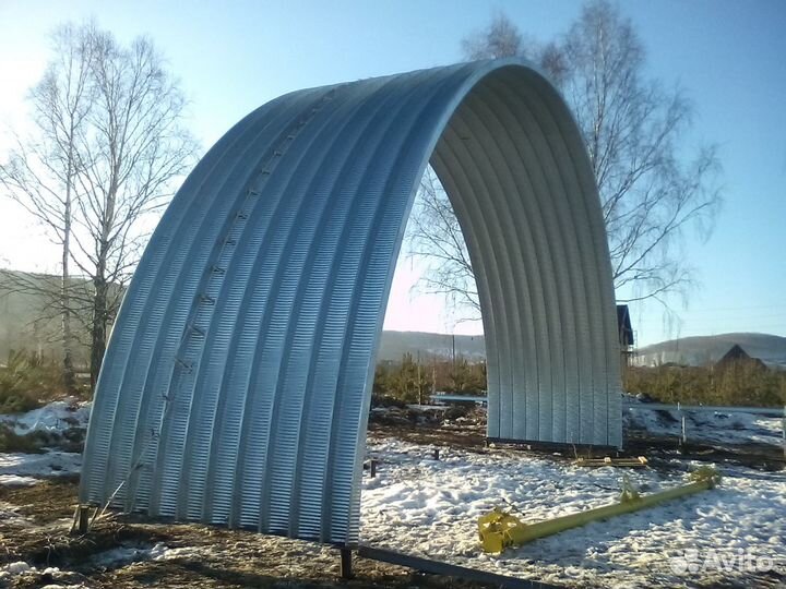 Бескаркасный ангар