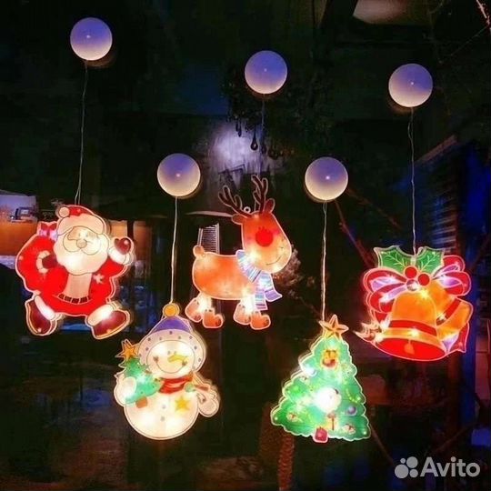 Новогодние световые украшения