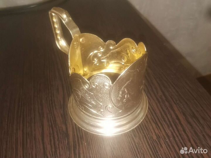 Подстаканники СССР зверь с добычей