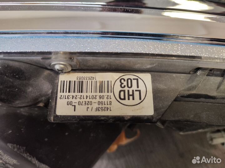 Фара левая Toyota Corolla 11 Е180 2013