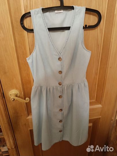 Платье - сарафан джинса